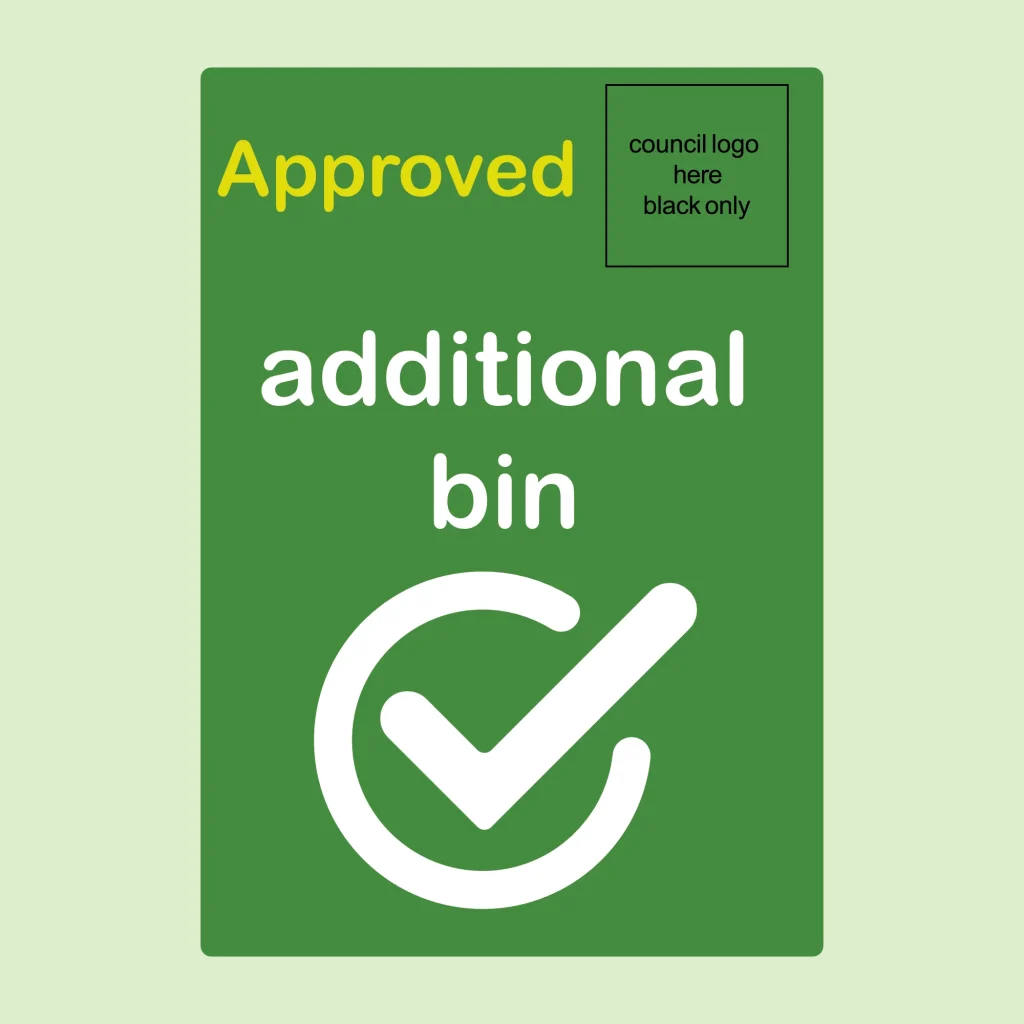 Approved Additional Bin Sticker