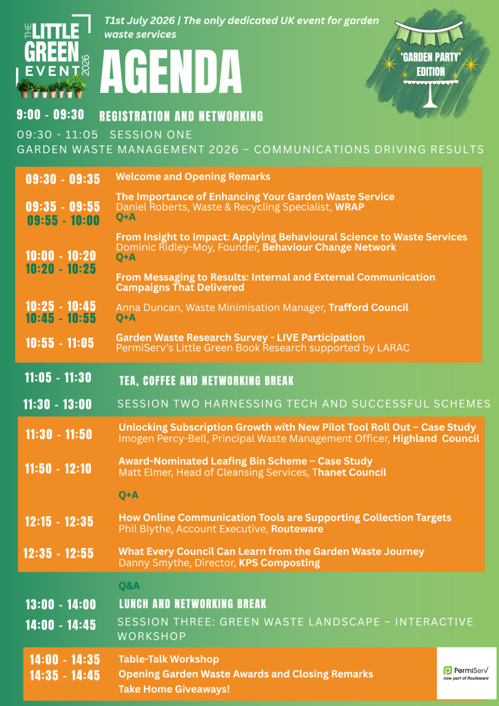The Little Green Event by Permiserv 🗓️ 2 The Little Green Event Agenda 2026